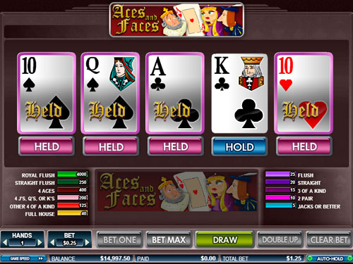 Video Poker - Aces & Faces