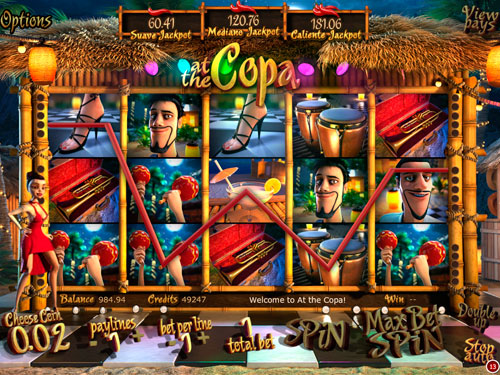 La machine à sous At the Copa - Betsoft Gaming.